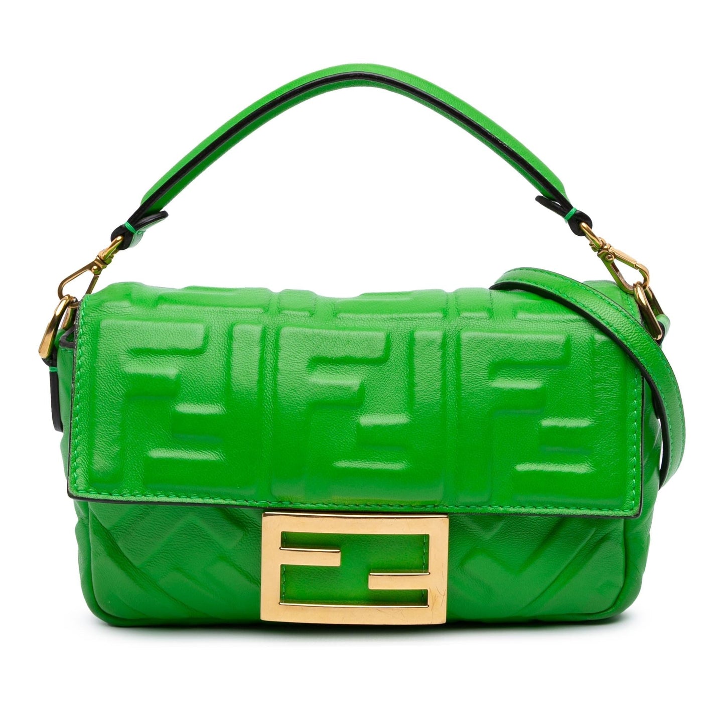 Fendi Baguette Leather Red Shoulder Bag Style 26