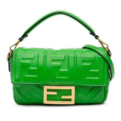 Fendi Baguette Leather Red Shoulder Bag Style 26