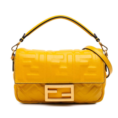 Fendi Baguette Leather Red Shoulder Bag Style 56