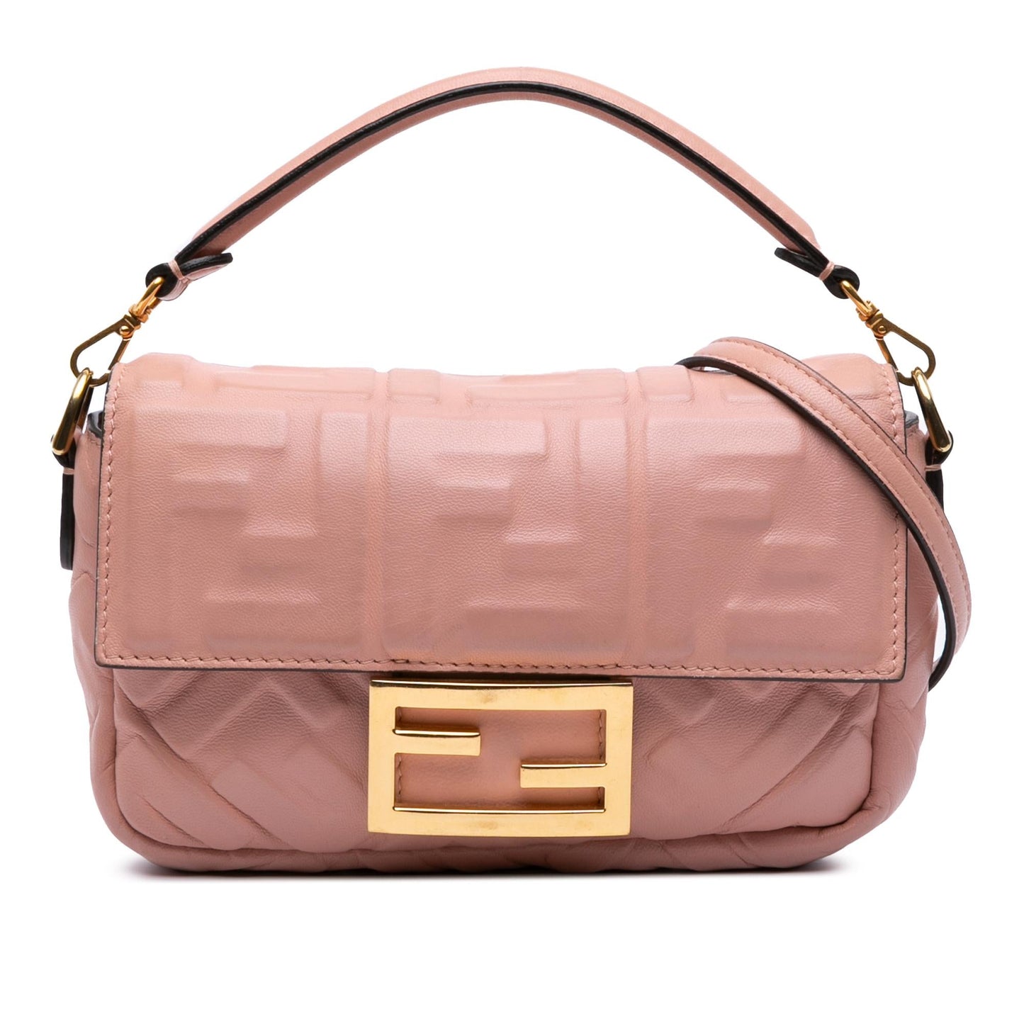 Fendi Baguette Leather Red Shoulder Bag Style 58