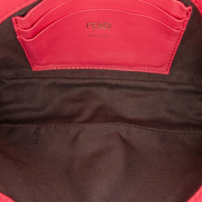 Fendi Baguette Leather Red Shoulder Bag Style 80