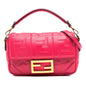 Fendi Baguette Leather Red Shoulder Bag Style 80
