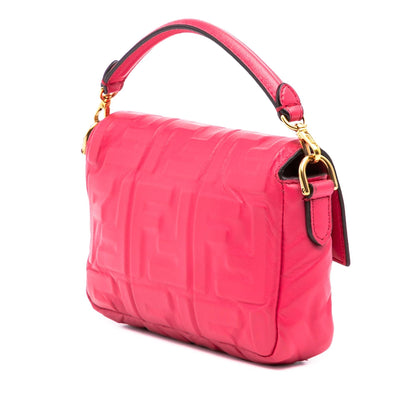 Fendi Baguette Leather Red Shoulder Bag Style 80