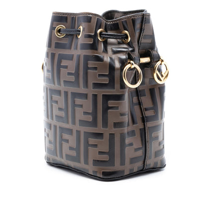 Fendi Mon Tresor Leather Red Handbag Leather