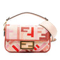 Fendi Mini Zucca Embroidered Baguette Satchel