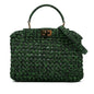 Fendi Mini Zucca Interlaced Canvas Iconic Peekaboo Satchel Shg-Hnjiei