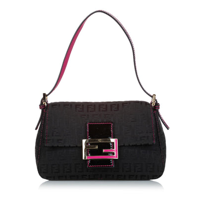 Fendi Mini Zucchino Canvas Mamma Baguette (SHG-z8xf9F)