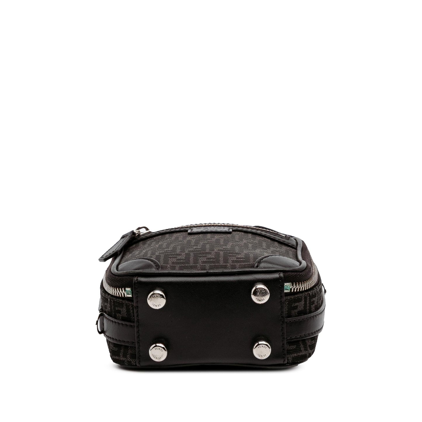 Fendi Mini Zucchino Recycled Jacquard Trolley Satchel