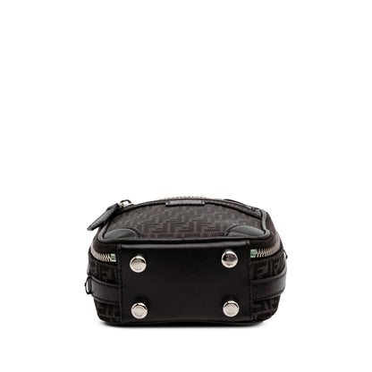 Fendi Mini Zucchino Recycled Jacquard Trolley Satchel