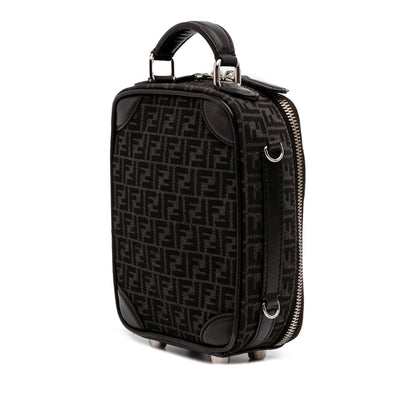 Fendi Mini Zucchino Recycled Jacquard Trolley Satchel