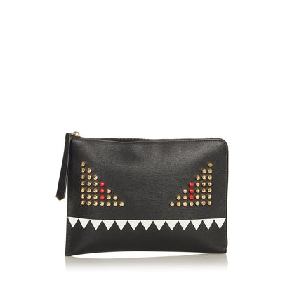 Fendi Monster Leather Clutch Bag (SHG-26144)