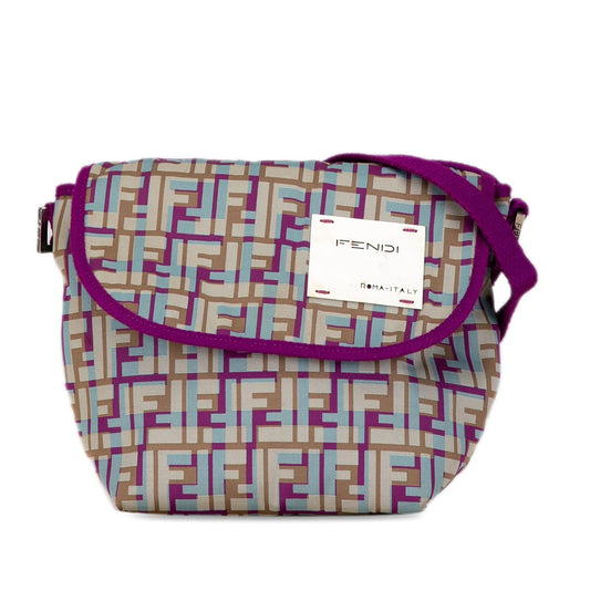 Fendi Multicolor Zucca Nylon Crossbody (SHG-5MQTj2)
