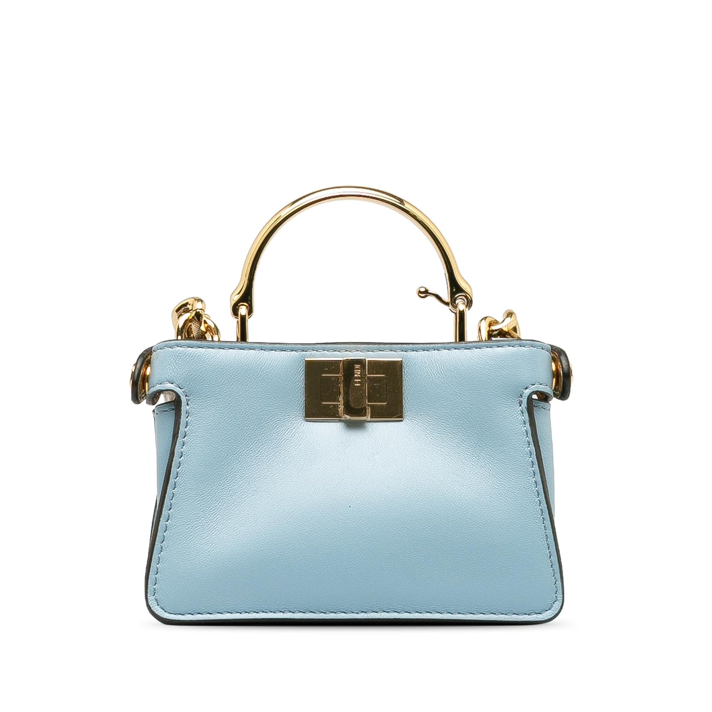 Fendi Peekaboo Leather Red Handbag