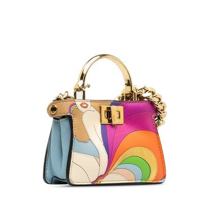 Fendi Peekaboo Leather Red Handbag Leather