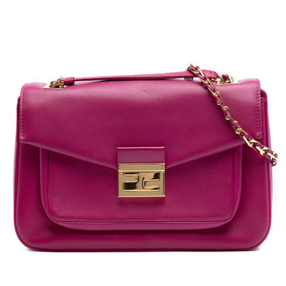 Fendi Baguette Leather Red Crossbody Style 2