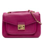 Fendi Baguette Leather Red Crossbody Style 2
