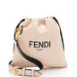 Fendi Nappa Leather Logo Drawstring Shoulder Bag