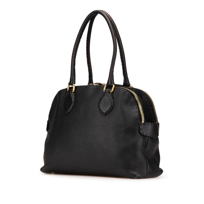 Fendi Pebbled Leather Selleria Dome Shoulder Bag