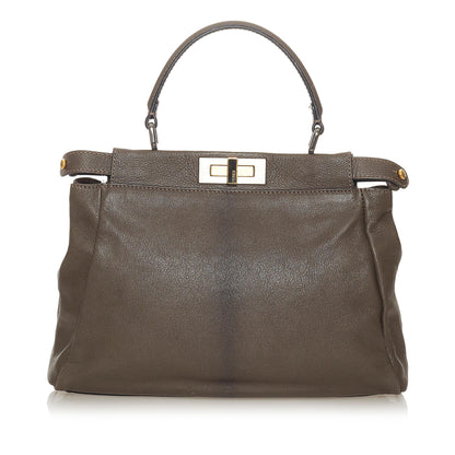 Fendi Peekaboo Leather Satchel (SHG-27570)