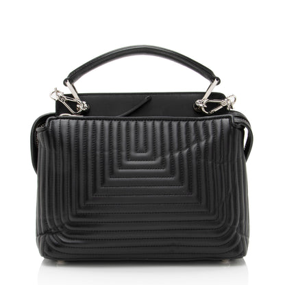 Fendi Quilted Leather Dotcom Small Shoulder Bag