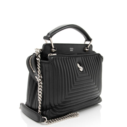 Fendi Quilted Leather Dotcom Small Shoulder Bag