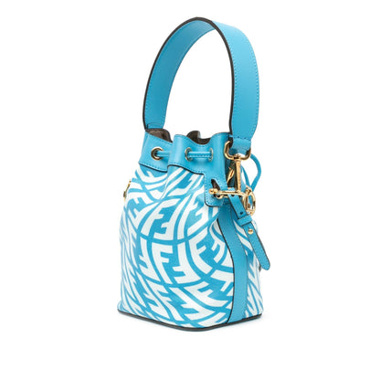 Fendi Zucca Embossed Leather Chef Flap Shg-Mtgdei
