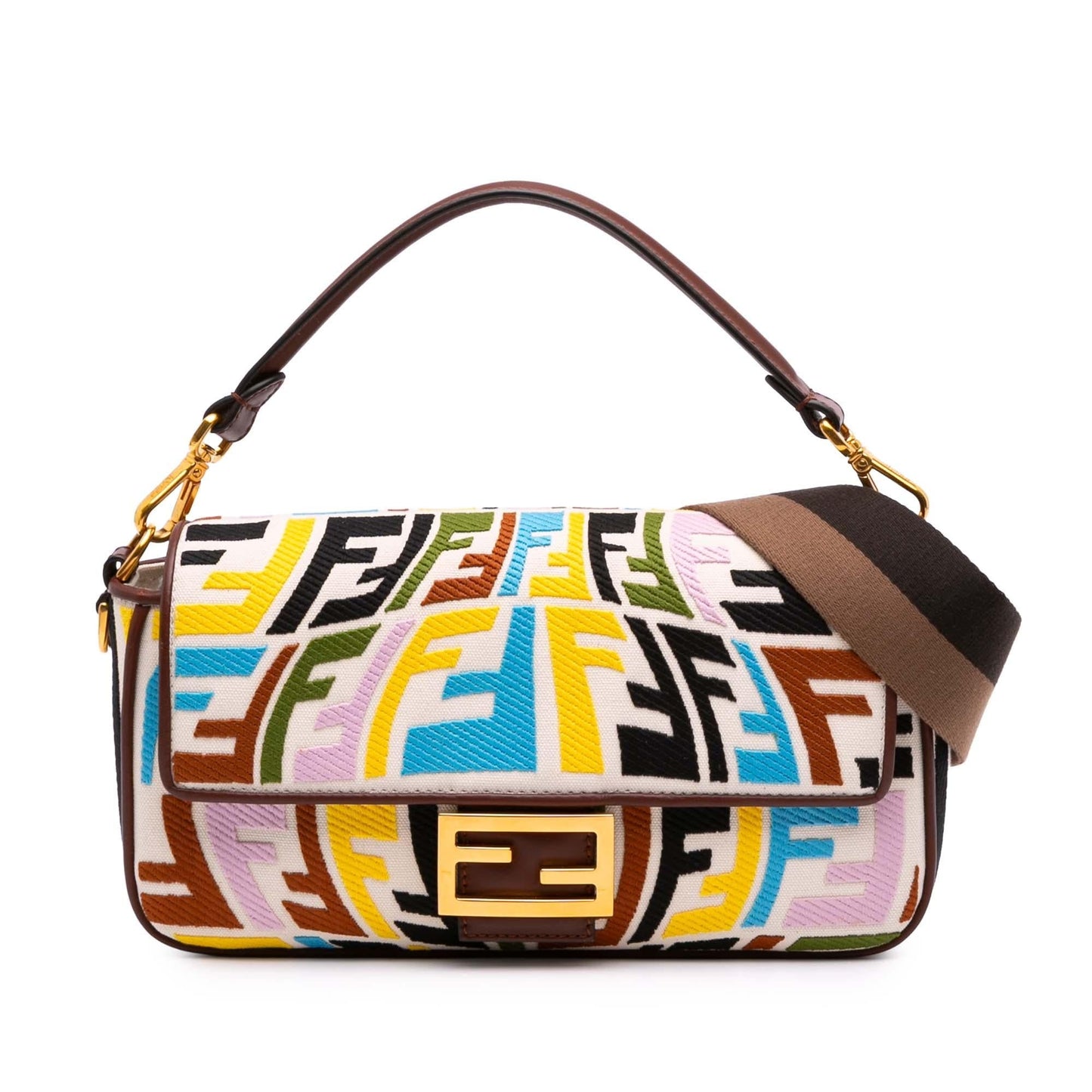 Fendi Baguette Leather Red Shoulder Bag Style 45