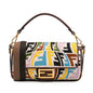 Fendi Baguette Canvas Red Shoulder Bag Style 44