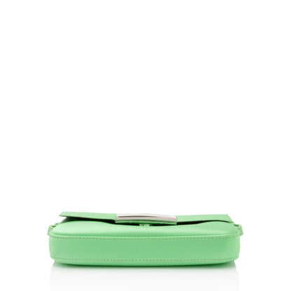Fendi Baguette Satin Red Shoulder Bag