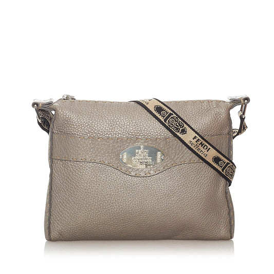 Fendi Selleria Leather Crossbody Bag (SHG-27845)
