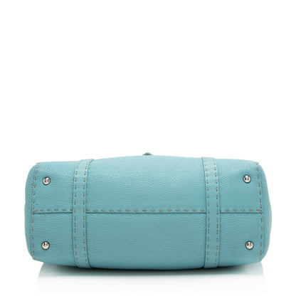 Fendi Leather Selleria Linda Large Satchel (SHF-1fEOnp)