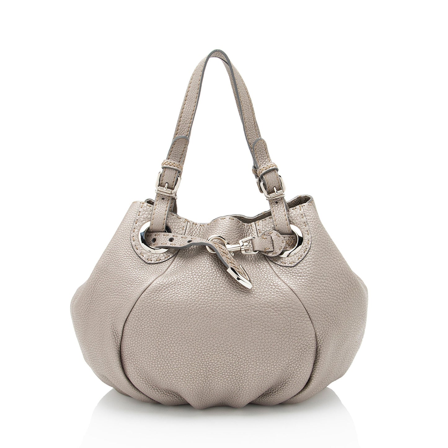 Fendi Selleria Leather Pomodorino Satchel