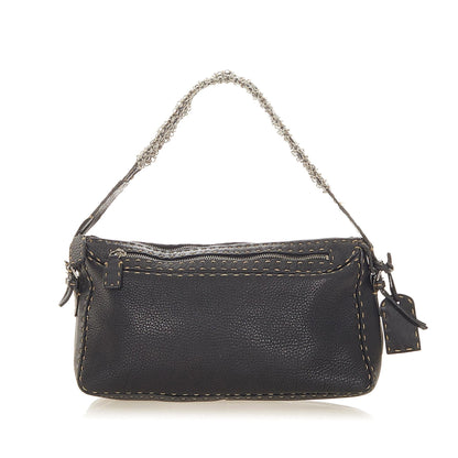 Fendi Selleria Leather Shoulder Bag (SHG-22496)