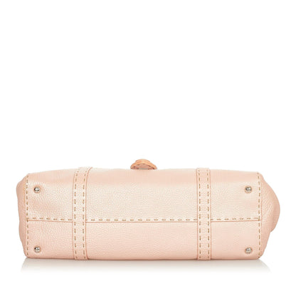 Fendi Selleria Linda Leather Shoulder Bag (SHG-24875)