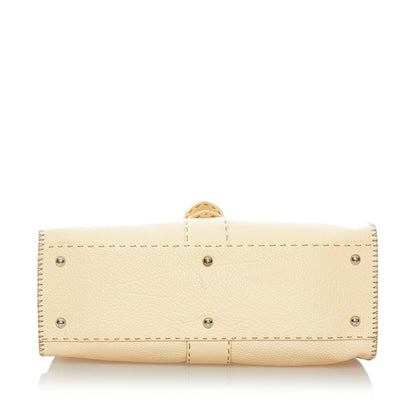 Fendi Selleria Sporty Leather Shoulder Bag (SHG-33592)