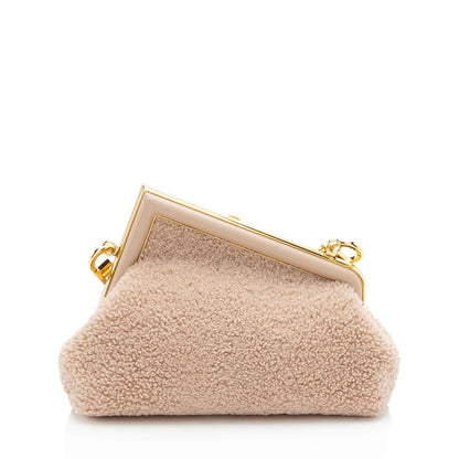 Fendi First Leather Red Clutch Leather