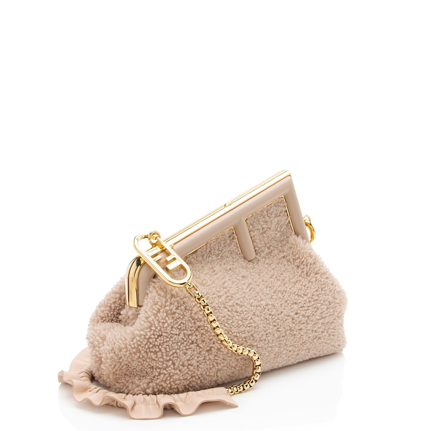 Fendi First Leather Red Clutch Leather