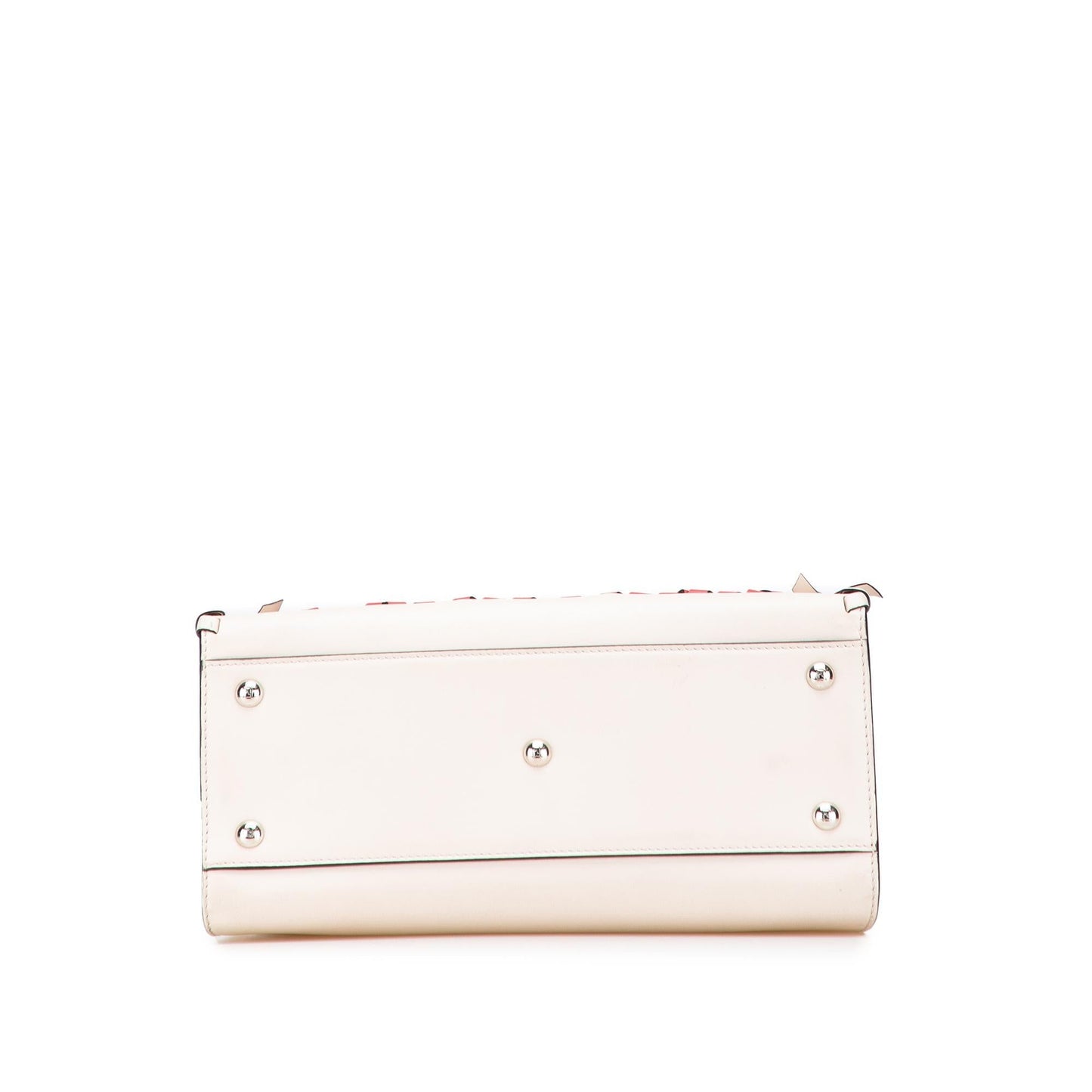 Fendi Small Bicolor Calfskin Whipstitch Runway Satchel