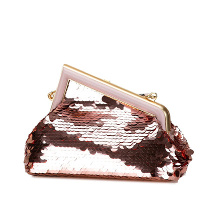 Fendi First Leather Red Clutch