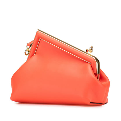 Fendi First Zucchino Red Shoulder Bag