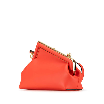Fendi Fendi First Leather Red Clutch