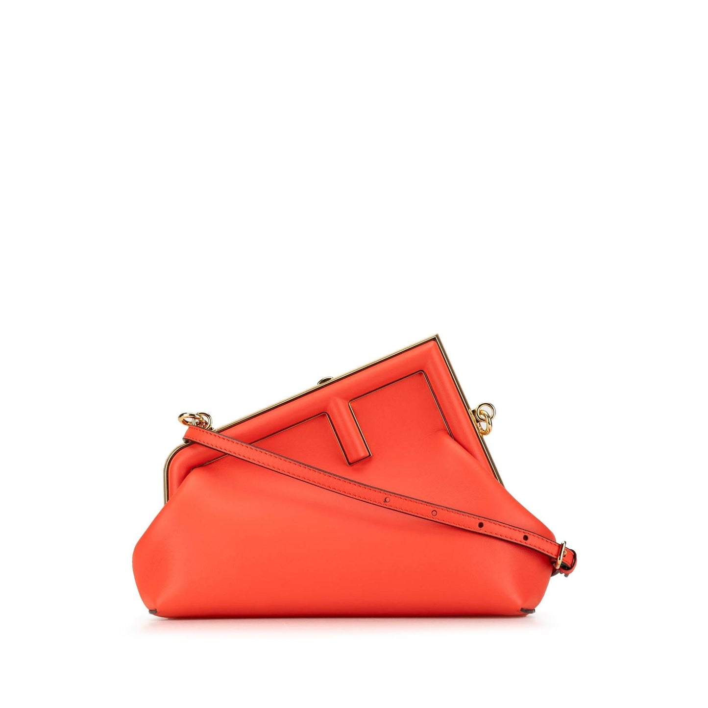 Fendi Fendi First Leather Red Clutch Red
