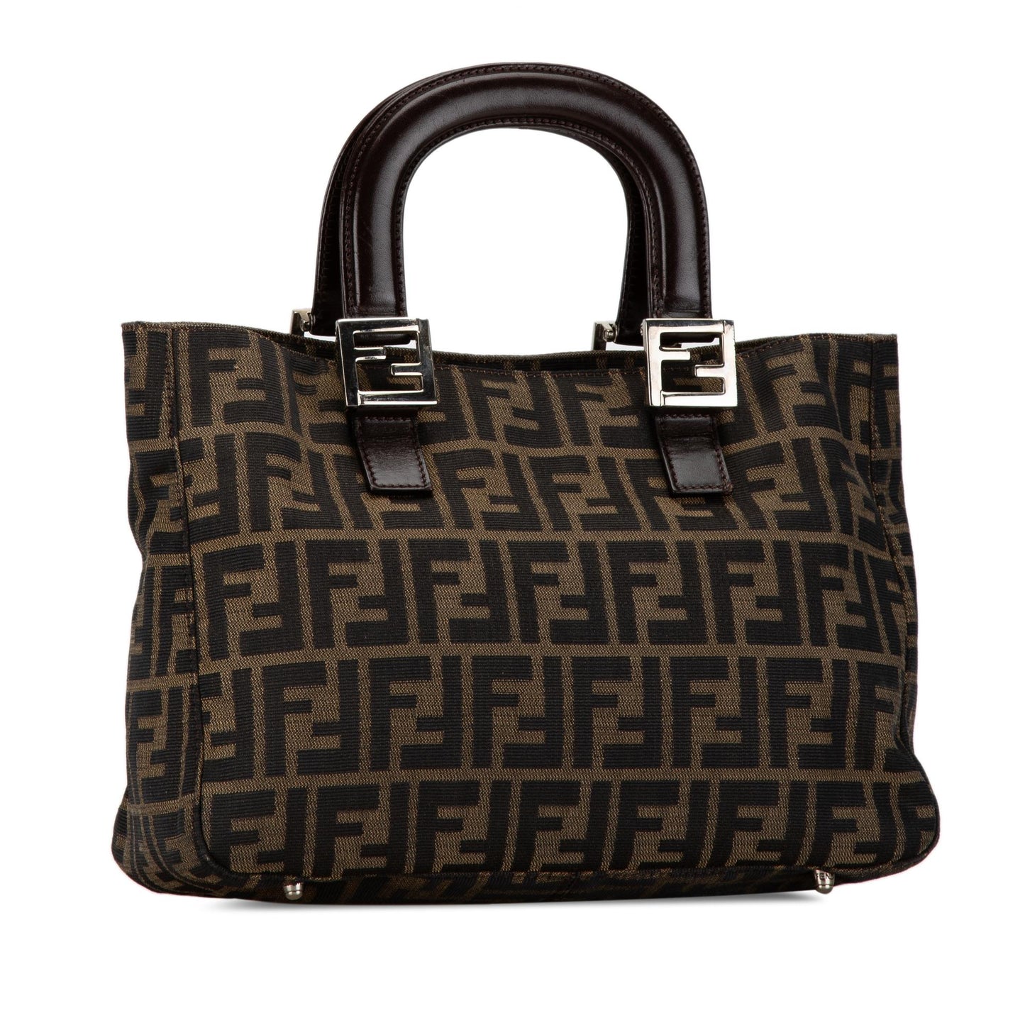 Fendi Small Zucca Canvas Twins Tote (SHG-BIvHMx)