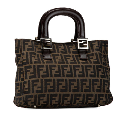 Fendi Small Zucca Canvas Twins Tote (SHG-BIvHMx)