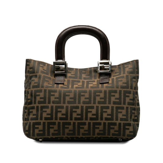 Fendi Small Zucca Canvas Twins Tote