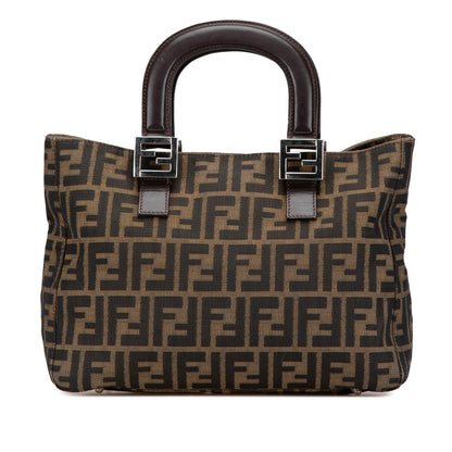 Fendi Tote Canvas Red Tote Bag
