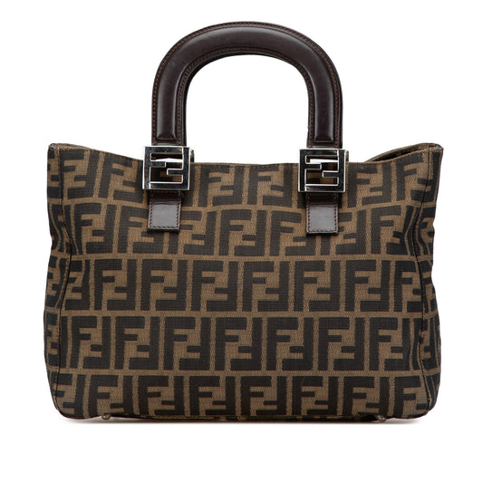 Fendi Tote Canvas Red Tote Bag
