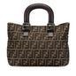 Fendi Tote Canvas Red Tote Bag