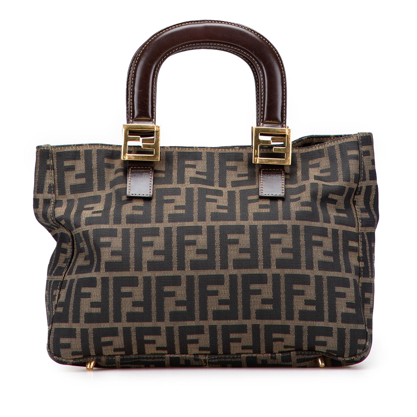 Fendi Tote Zucchino Red Tote Bag Style 47