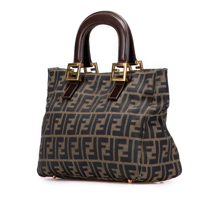 Fendi Tote Zucchino Red Tote Bag Style 46